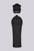 Xanthe Hooded Cutout Midi Dress