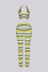 Malibu Stripe Knit Top & Pants SET