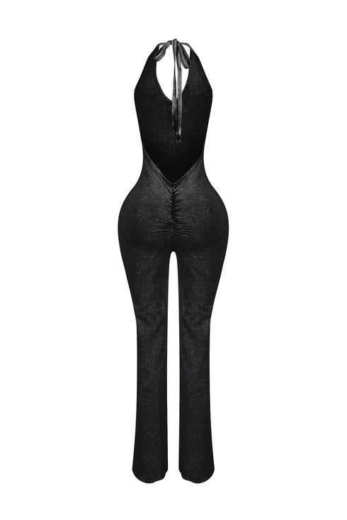 Nariko Halter Mineral Washed Jumpsuit