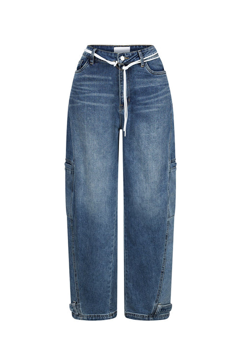 Kanagawa High Waist Baggy Denim Jeans