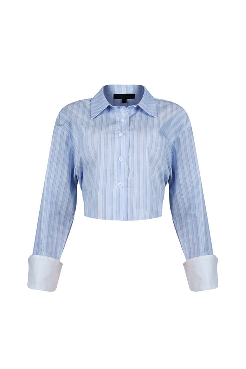 Ponyo Pinstripe Poplin Shirt Top