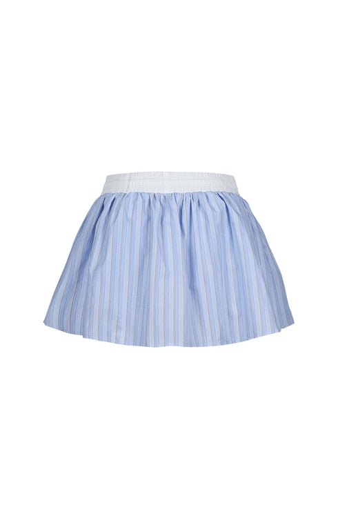 Ponyo Pinstripe Poplin Mini Skirt