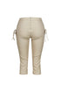 Kona Poplin Lace Up Capri Pants