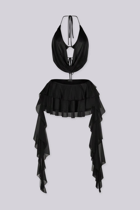 Azula Sheer Top & Skirt SET