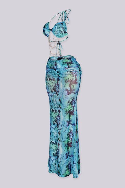 Laguna Marble Mermaid Maxi Dress