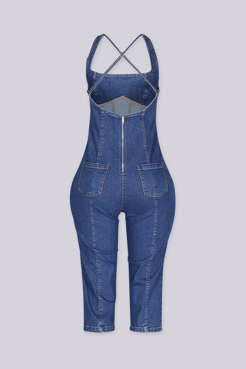 Skyline Crossback Capri Jumpsuit