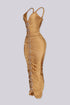 Aurora Gold Chain Midi Dress