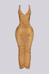 Aurora Gold Chain Midi Dress