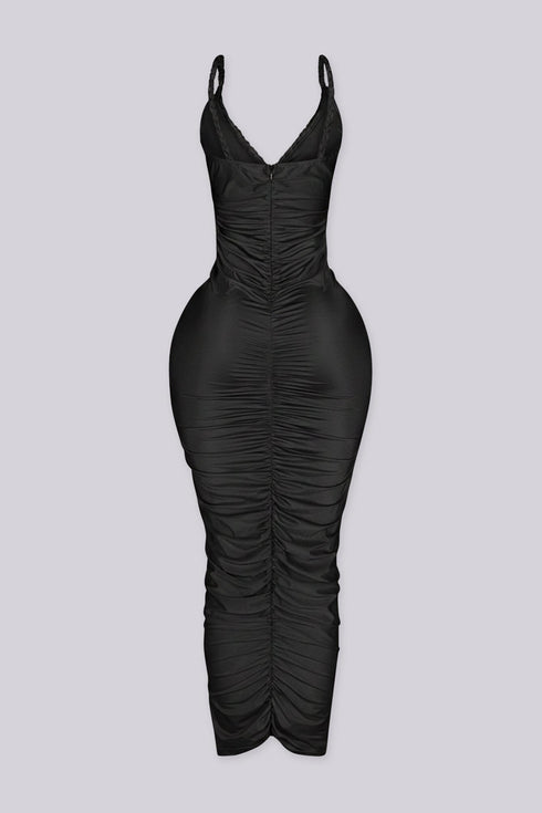 Aurora Gold Chain Midi Dress