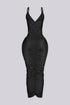 Aurora Gold Chain Midi Dress