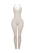 Solana Ribbed Knit Bustier Jumpsuit