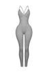 Solana Ribbed Knit Bustier Jumpsuit