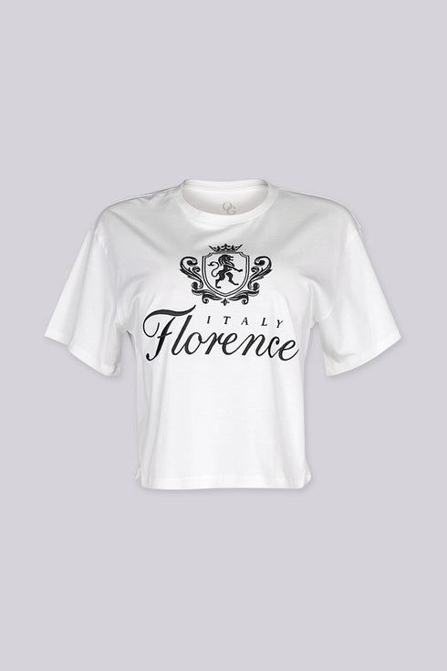 Florence Italy Graphic Cropped Top