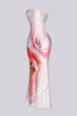 Blush Bloom Strapless Maxi Dress