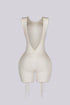 Vanta Ribbed Lace Up Romper