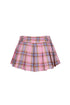 Kawai Plaid Low Rise Pleated Mini Skirt