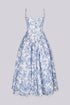 Riviera Bloom Corset Midi Dress