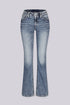 MISS ME Winged Bootcut Denim Jeans