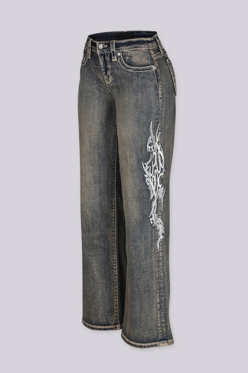 MISS ME Phantom Washed Denim Jeans