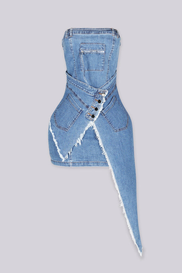Zayla Riot Denim Mini Dress