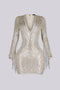 Deadly Glam Pearl Mini Dress