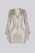 Deadly Glam Pearl Mini Dress