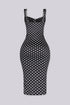 Amalfi Polka Dot Halter Midi Dress