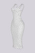Amalfi Polka Dot Halter Midi Dress