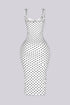 Amalfi Polka Dot Halter Midi Dress