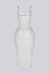 Amalfi Dot Halter Midi Dress