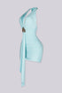 Virella Ruched Halter Mini Dress