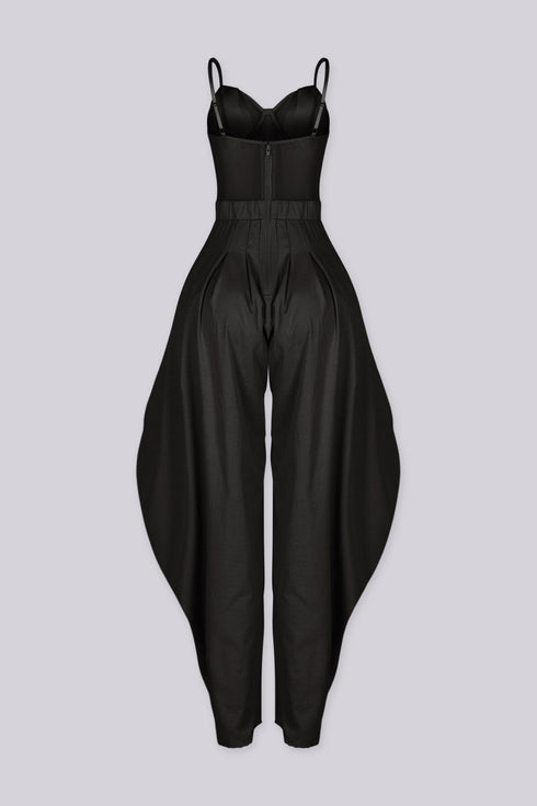 Ovela Sheer Corset Jumpsuit