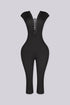 Zelina Lace Up Capri Jumpsuit
