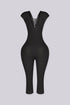 Zelina Lace Up Capri Jumpsuit