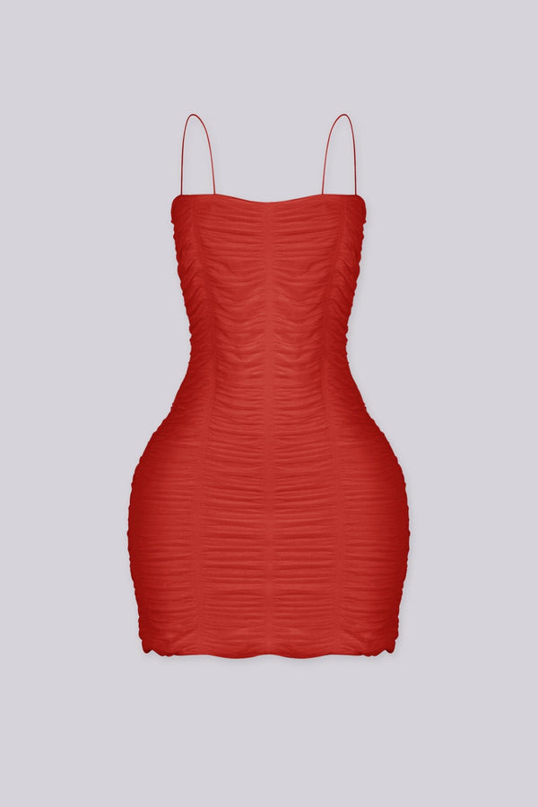 Rosy Temptation Mini Dress