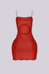 Rosy Temptation Mini Dress