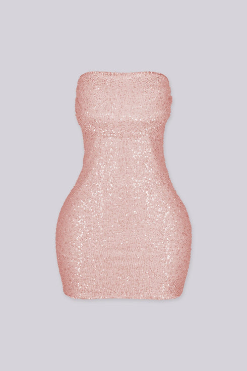 Delilah Pearl Sequin Mini Dress