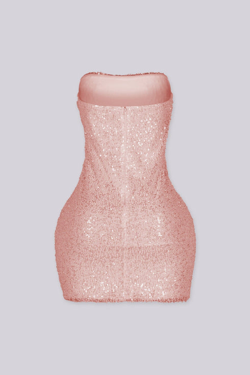 Delilah Pearl Sequin Mini Dress
