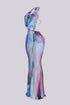Nebula Stone Halter Maxi Dress