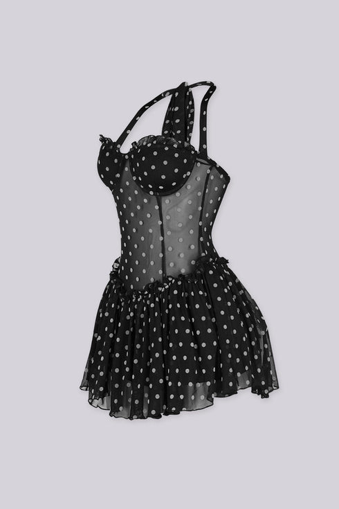 Poppy Dot Tulle Mini Dress