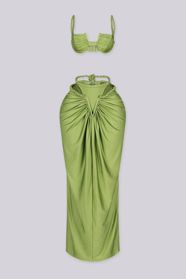 Stereo Love Bra & Maxi Skirt SET