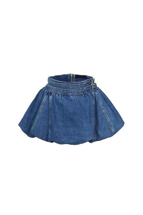 Bloomington Buckled Denim Skort