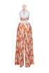 Whispering Breeze Chiffon Halter Jumpsuit