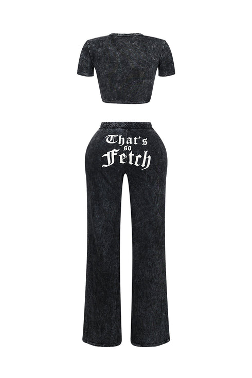 That's So Fetch Mineral Washed Top & Pants SET