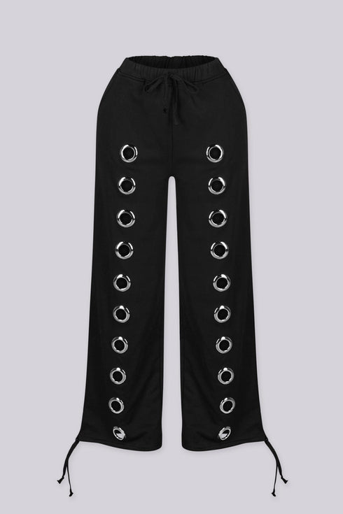 Farwin Grommet Wide Leg Pants