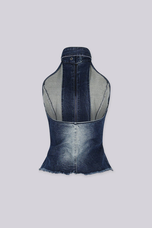 Denver Buckle Denim Top