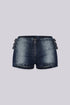 Denver Buckle Micro Denim Shorts
