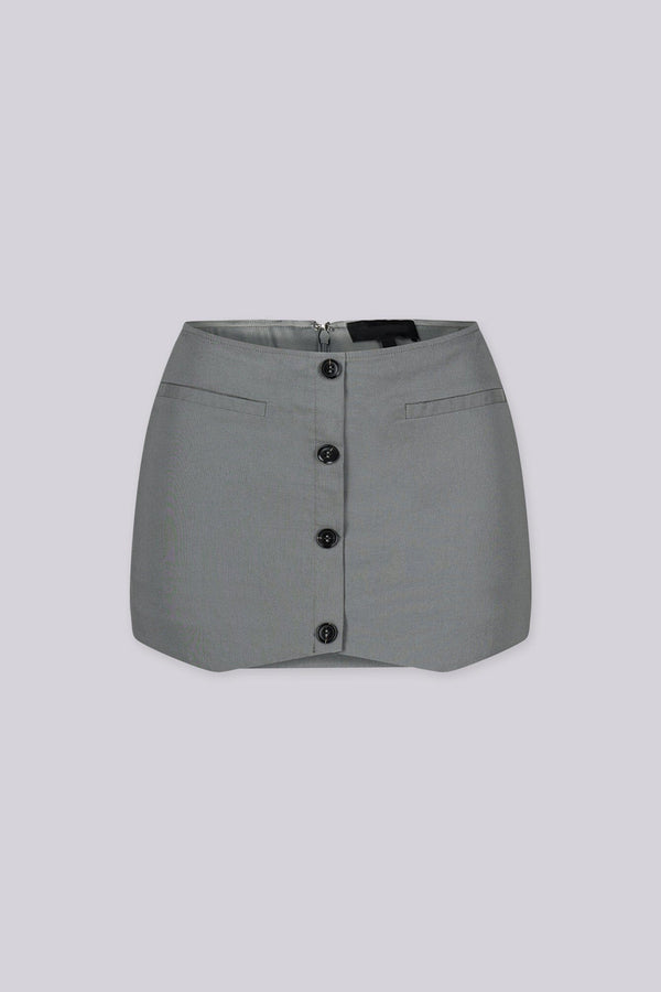 Mutia Button Mini Skirt