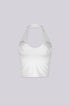Discoketa Cross Halter Top