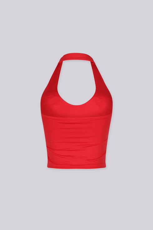 Discoketa Cross Halter Top